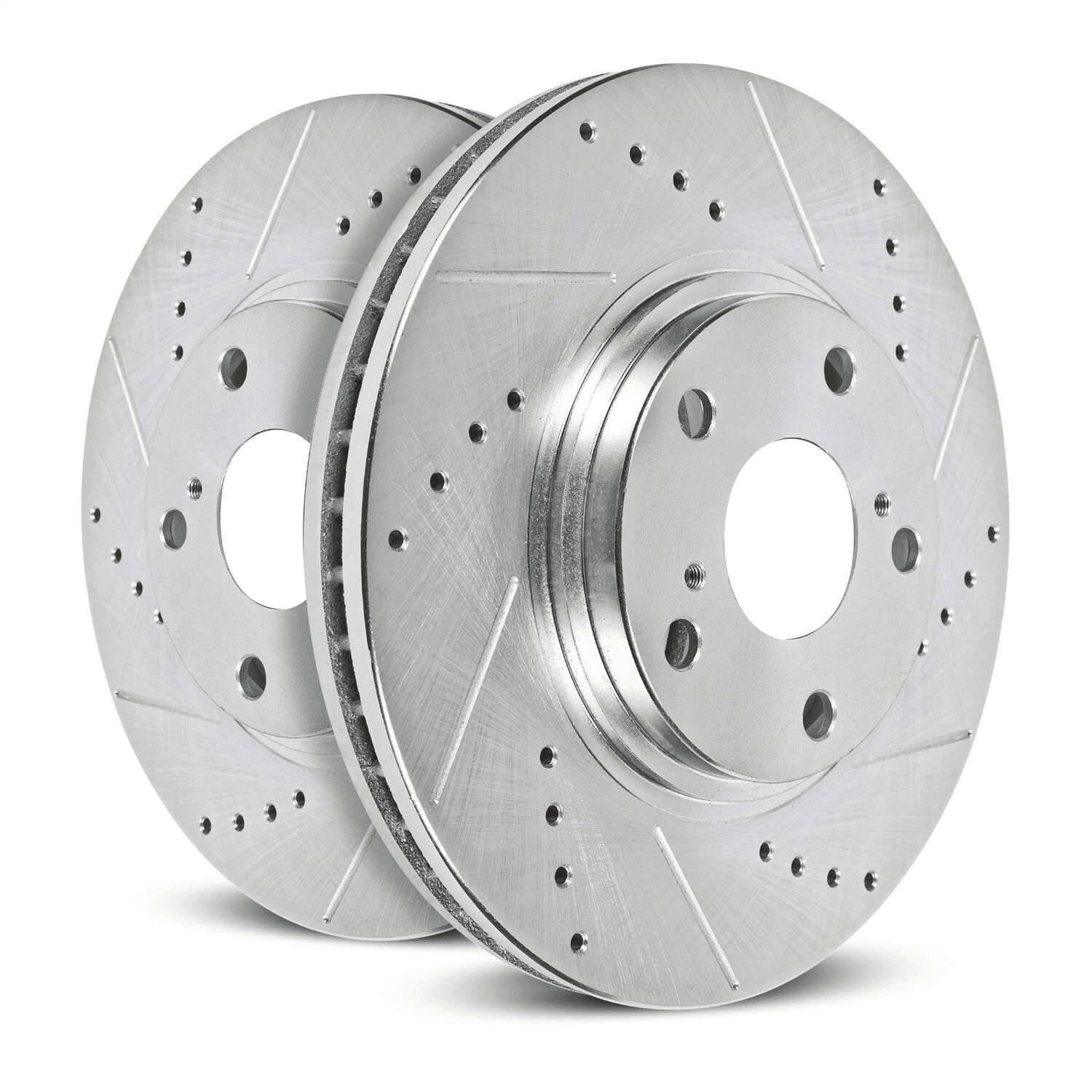 Powerstop® AR8283XPR Front Brake Disc, Silver zinc-plated, Cross