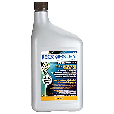 Motor oil looks creamy