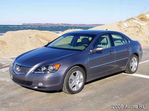 acura rl left front view