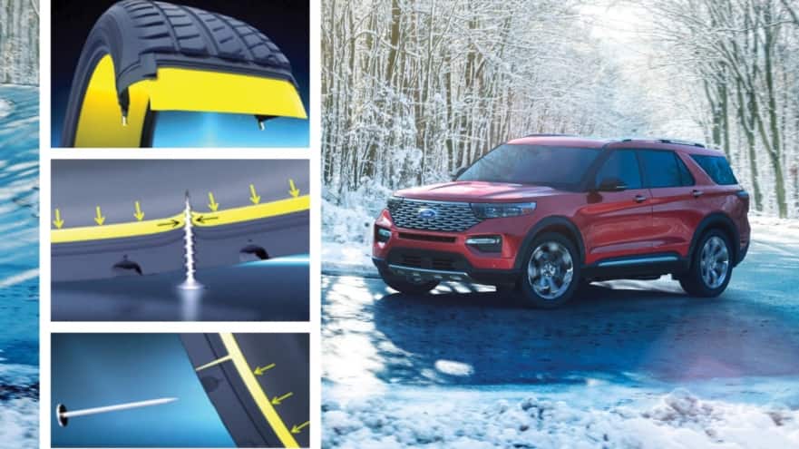 , 2020 Ford Explorer Rides Upcoming Trend of Self-patching Tires