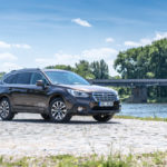 new subaru outback parked outside