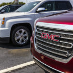 gmc trucks lined up