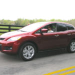 left front view of Mazda CX7