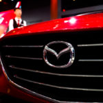 mazda logo on car fascia