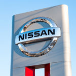 nissan logo on building