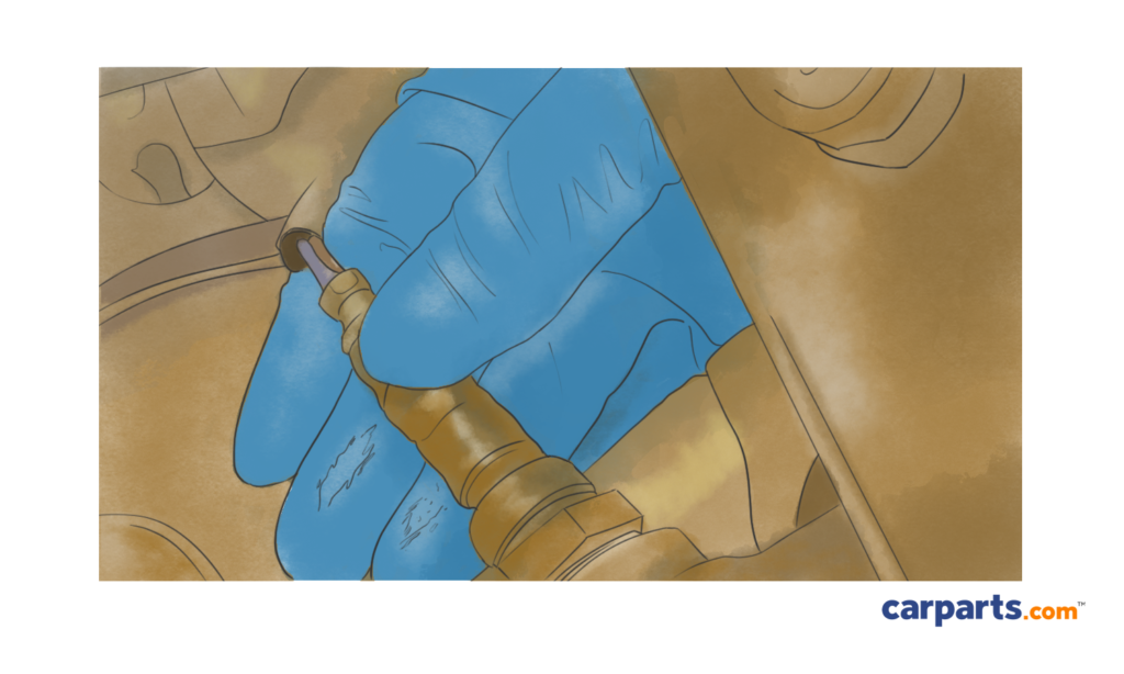 uninstalling the oxygen sensor before removing the bad catalytic converter