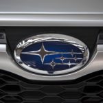 subaru logo on car grille