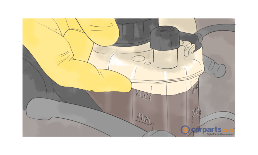 checking brake fluid level