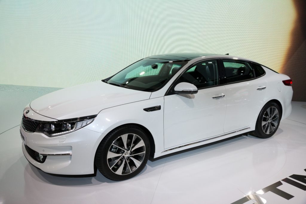 Kia Optima on display
