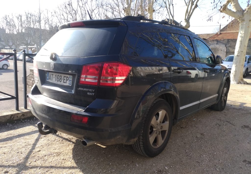 Rear shot of Dodge Journey