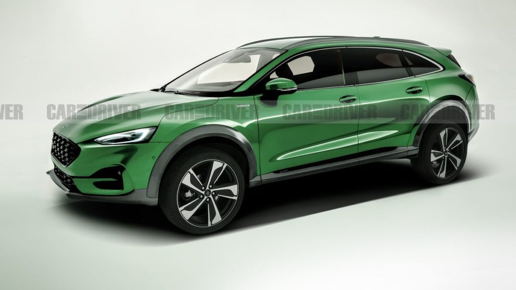 Ford Fusion Active wagon rendered by artist from Car and Driver