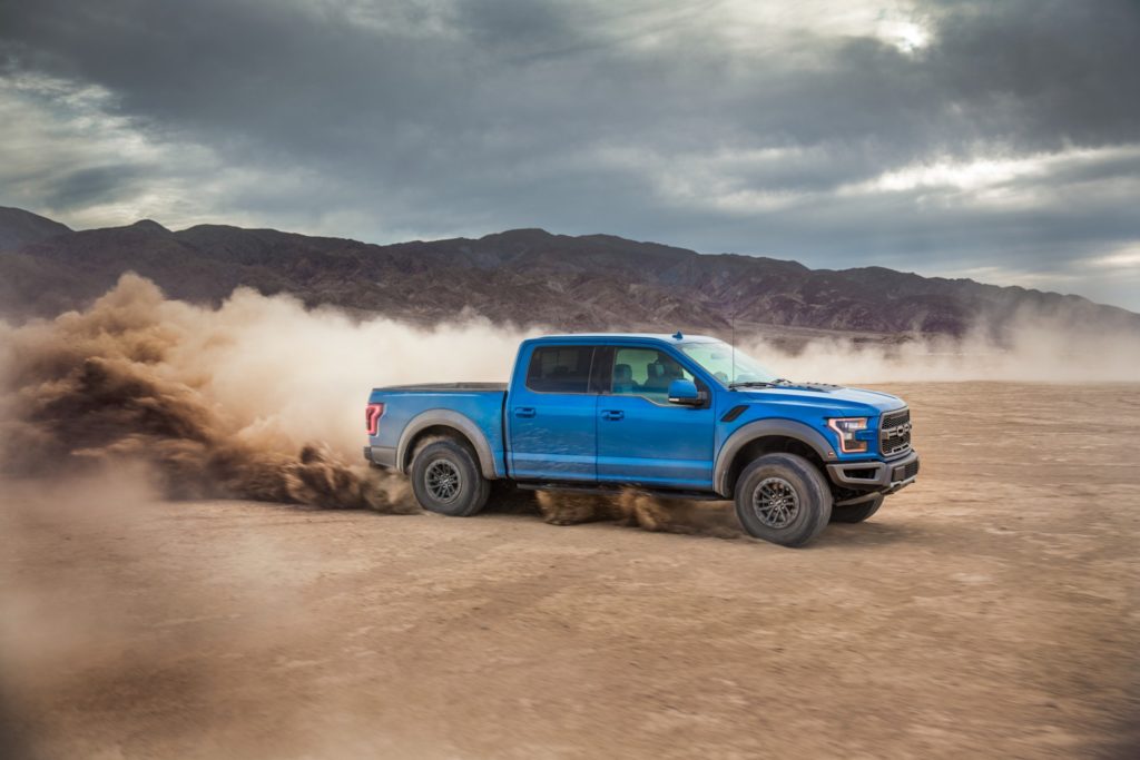 Blue version of 2020 Ford F-150