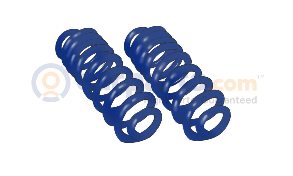 typical lowering springs of an automobile