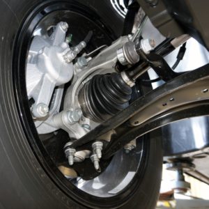closeup of car control arm