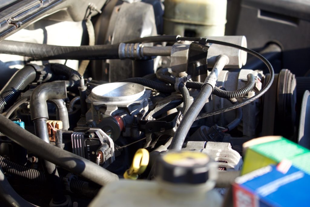 throttle body of a car