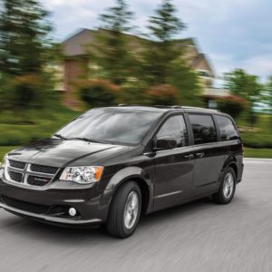 2020 dodge grand caravan on the road