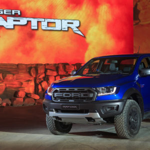 ford ranger raptor on display scaled