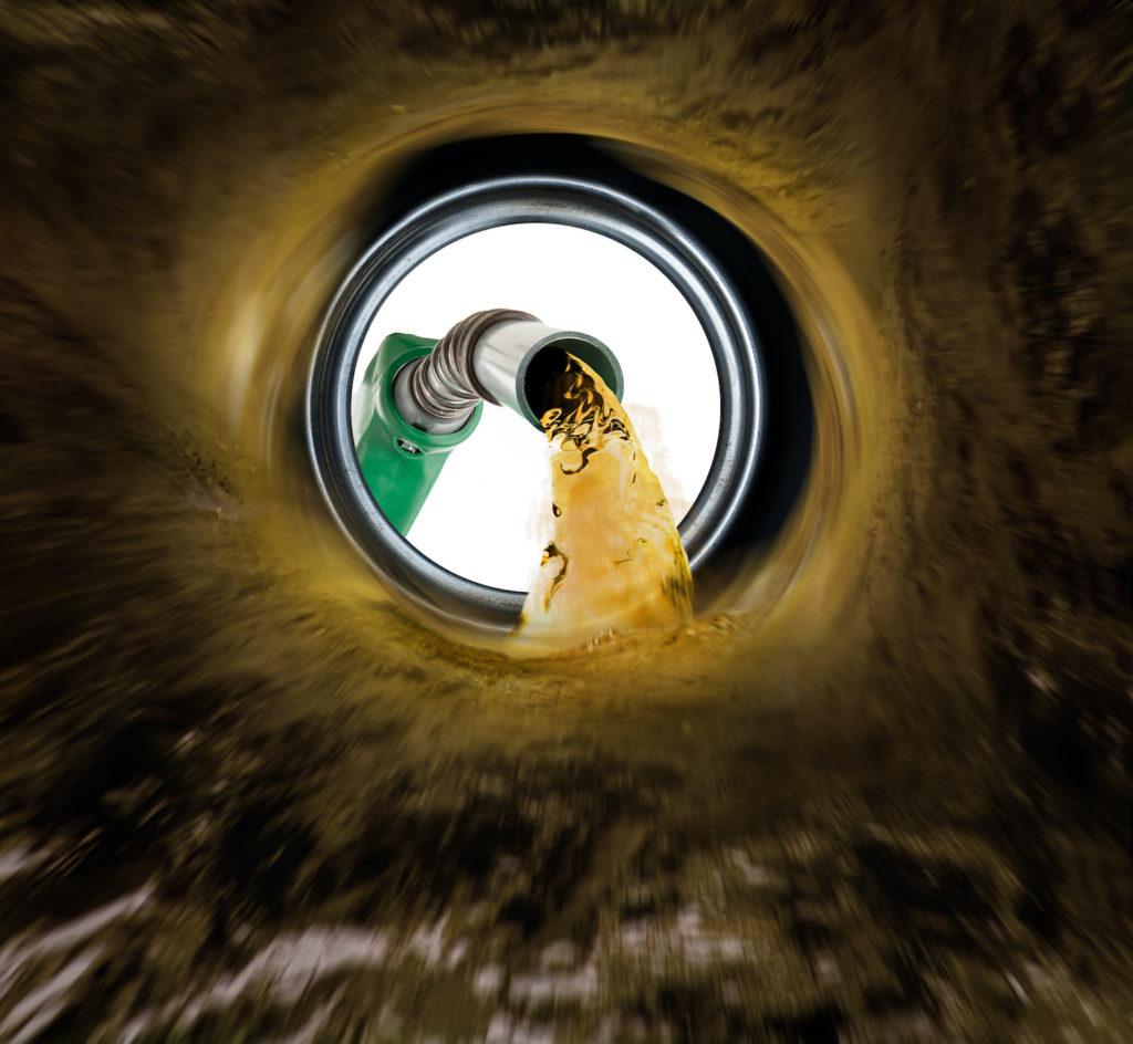 fuel tank of a car