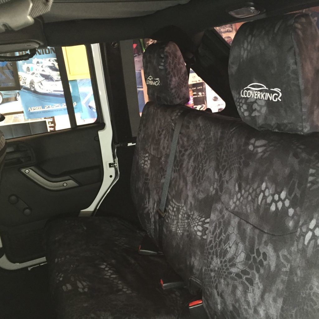 , JC Whitney 101 Sweepstakes Jeep Build — Episode 4: Coverking Skanda Typhon Kryptek Tactical Seat Covers