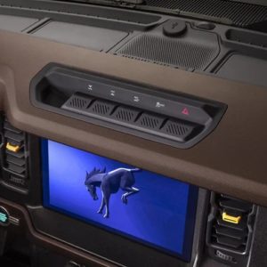 interior of 2021 ford bronco