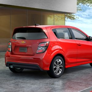 rear shot of 2020 chevrolet sonic