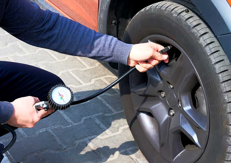 Check your tire pressure frequently.