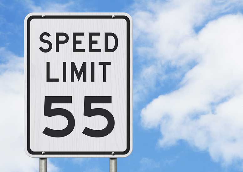 Do not drive too fast.