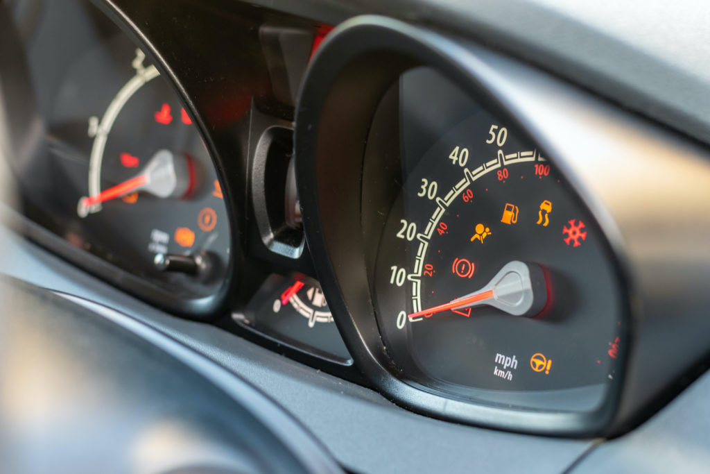 malfunctioning speedometer