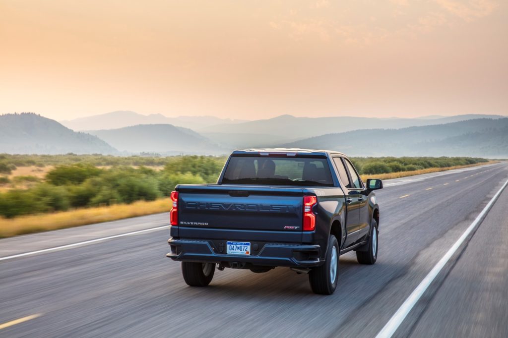 Rear shot of 2020 Chevrolet Silverado
