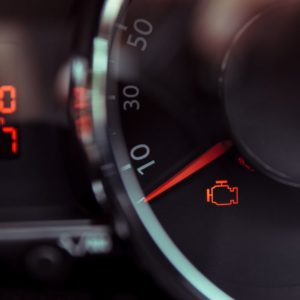 check engine light on