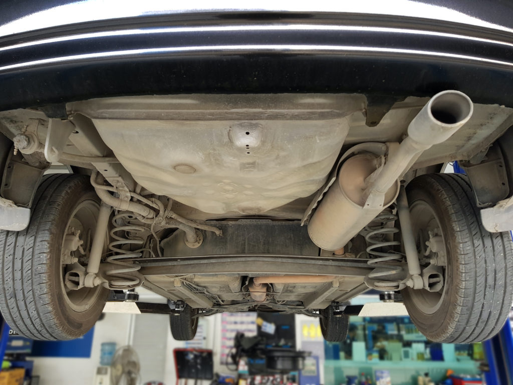 leaking car exhaust
