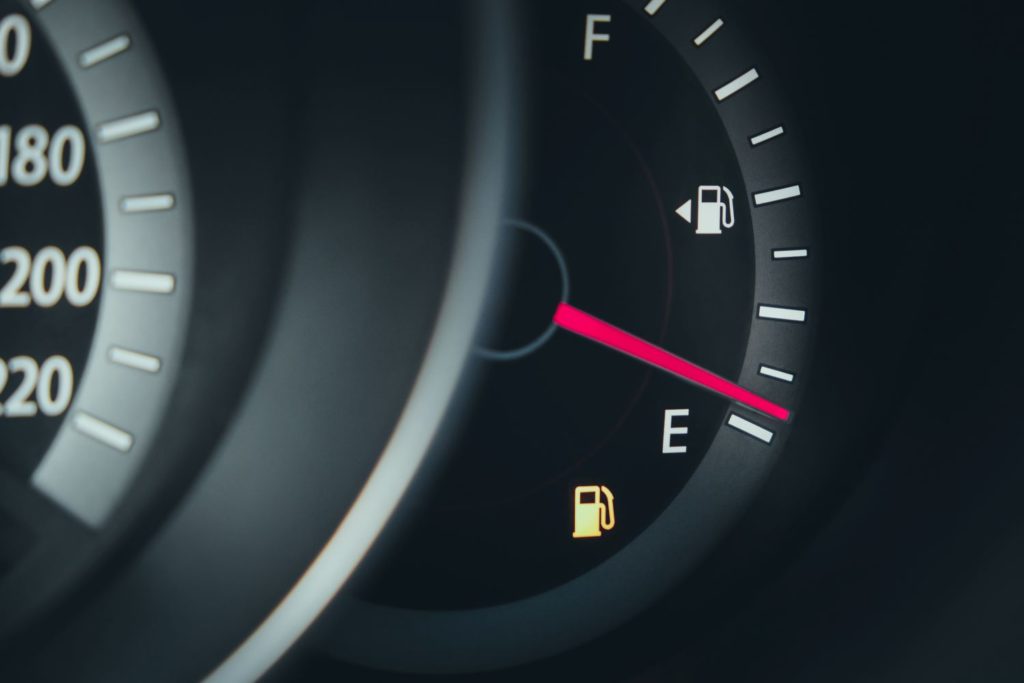 low fuel indicator light