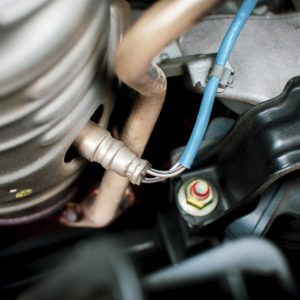 oxygen sensor in the exhaust pipe