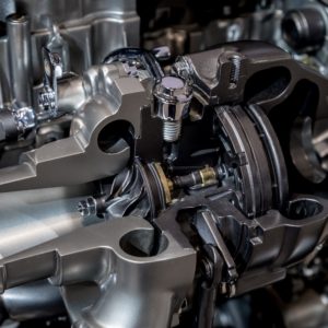 vehicle turbocharger cross section
