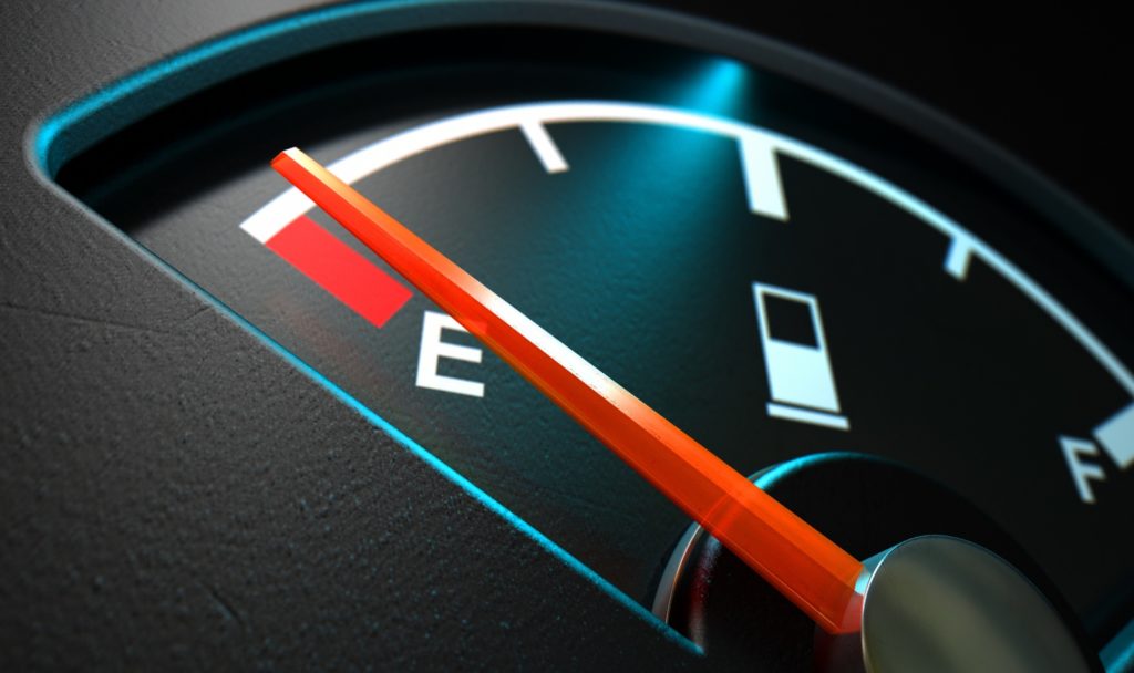 car fuel running empty