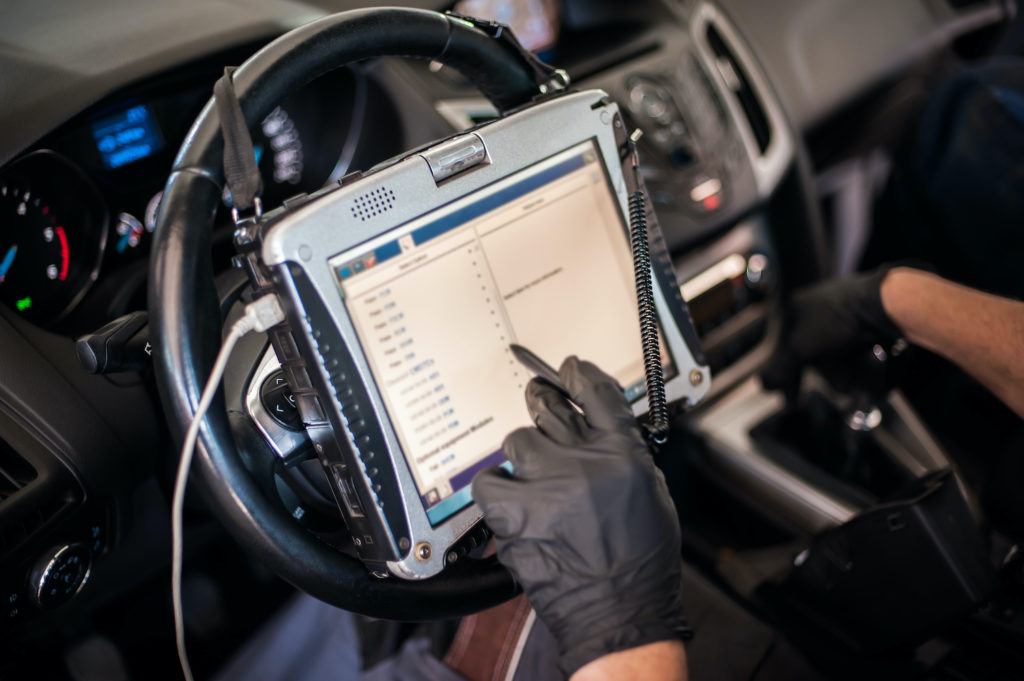 OBD codes on a scanner