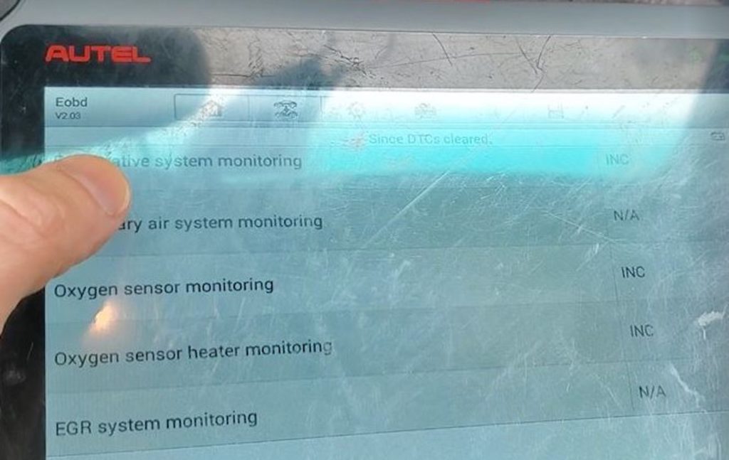 o2 sensor inconclusive