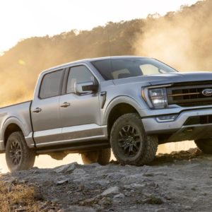 2021 ford f 150 tremor on dusty road