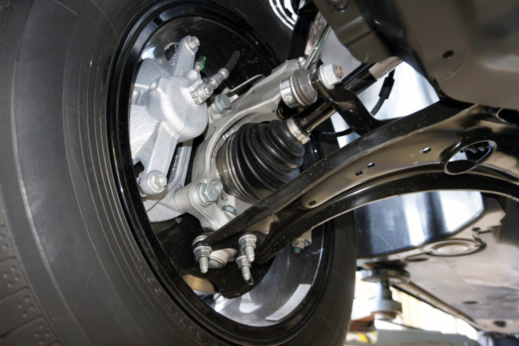 Front Suspension With Control Arm closeup