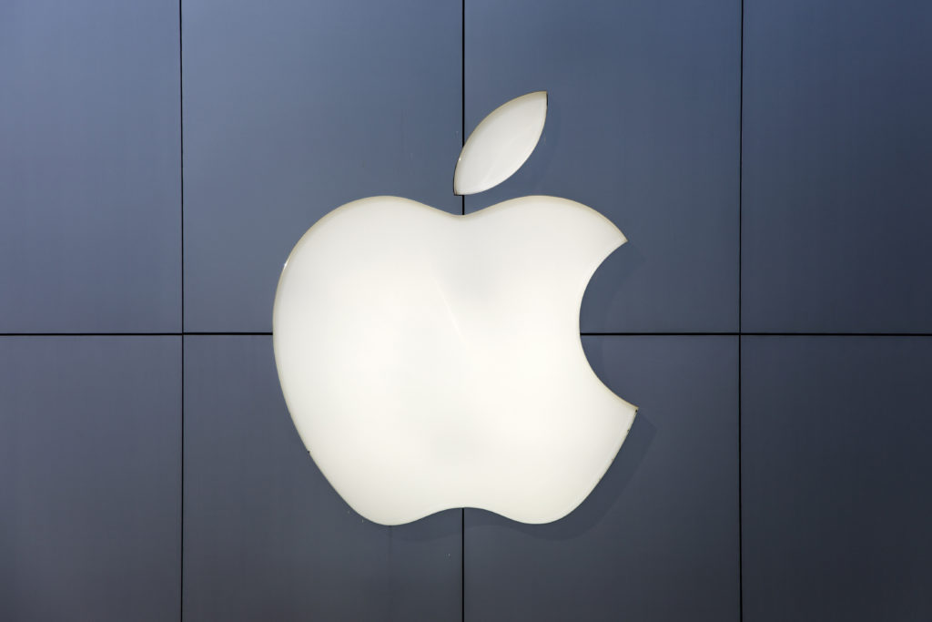 illuminated apple logo