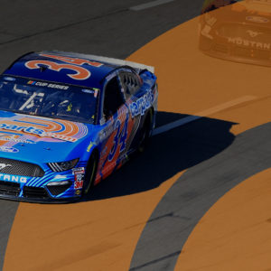 Front Row Motorsports No. 34 CarParts.com Ford Mustang driven by NASCAR Cup Series driver Michael McDowell
