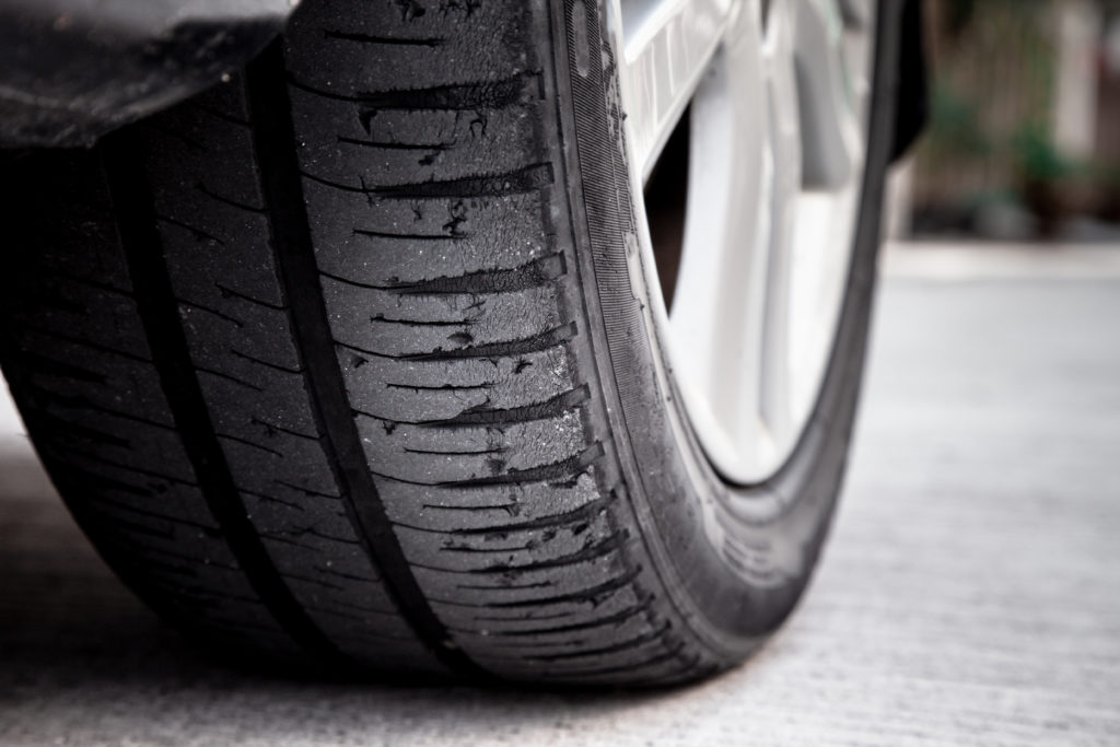 a tire's grooves