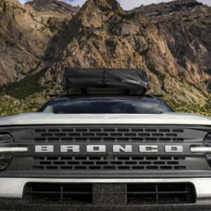 closeup of ford bronco sport fascia