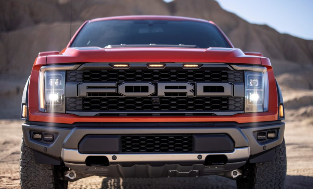 fascia of 2021 ford f 150 raptor