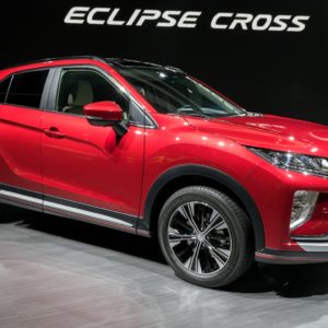 mitsubishi eclipse cross on display