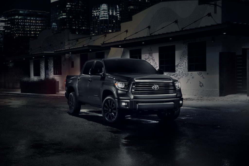 product shot of 2021 toyota tundra nightshade