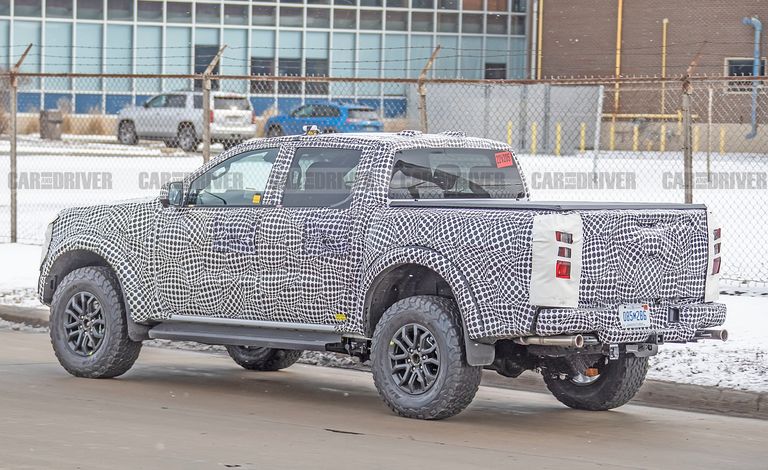 spy photo of new ford ranger raptor