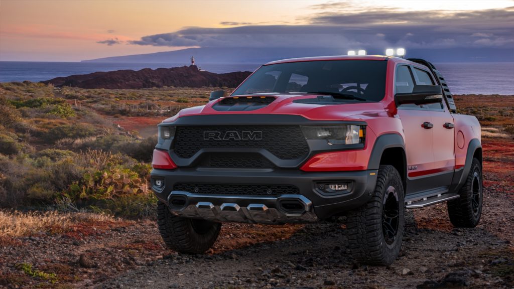 2021 ram 1500 parked outside