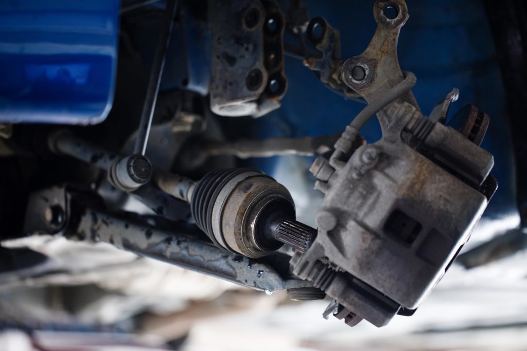 axle shaft closeup