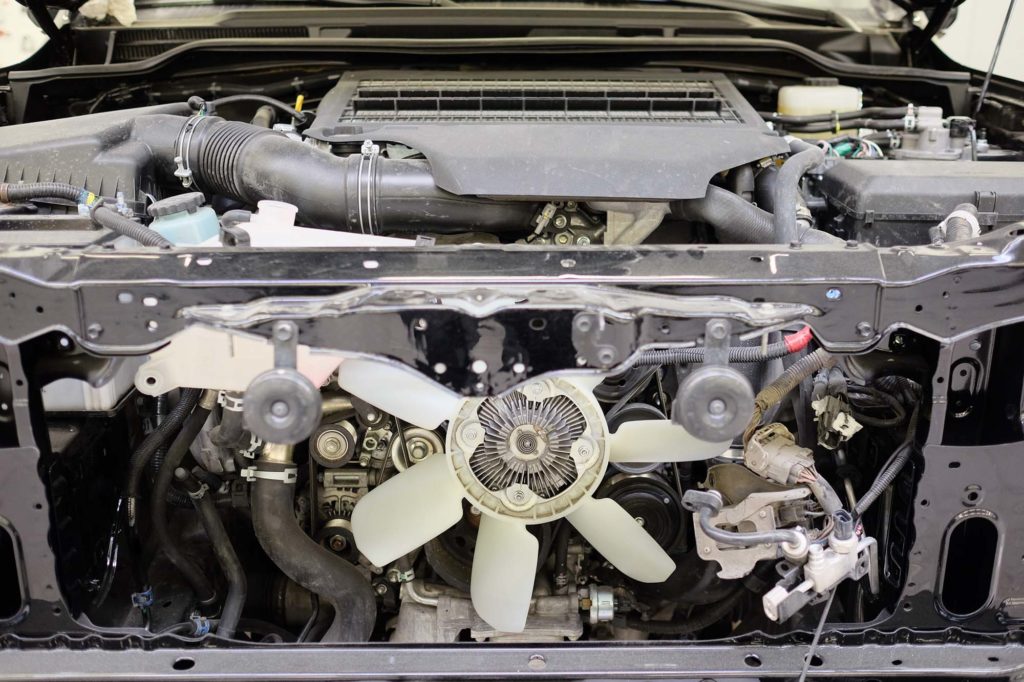 cooling fan under hood